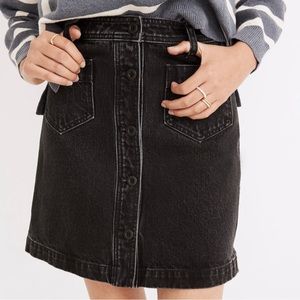 Madewell High- Waisted Button Up Skirt - Size 30